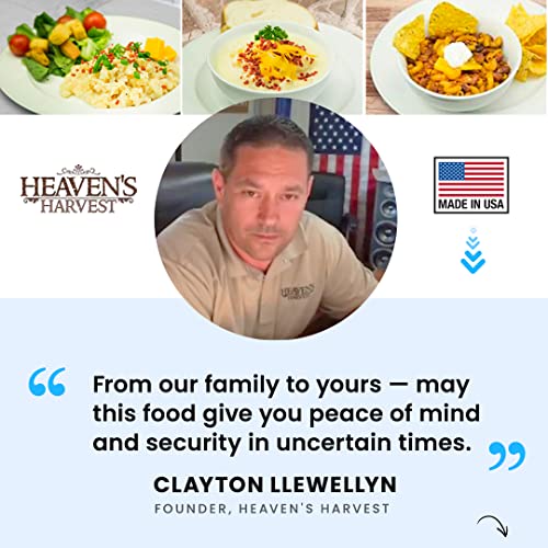 Heaven’s Harvest 25-Year Family Food Kit, Freeze Dried Emergency Food Supply in Waterproof Bucket J222