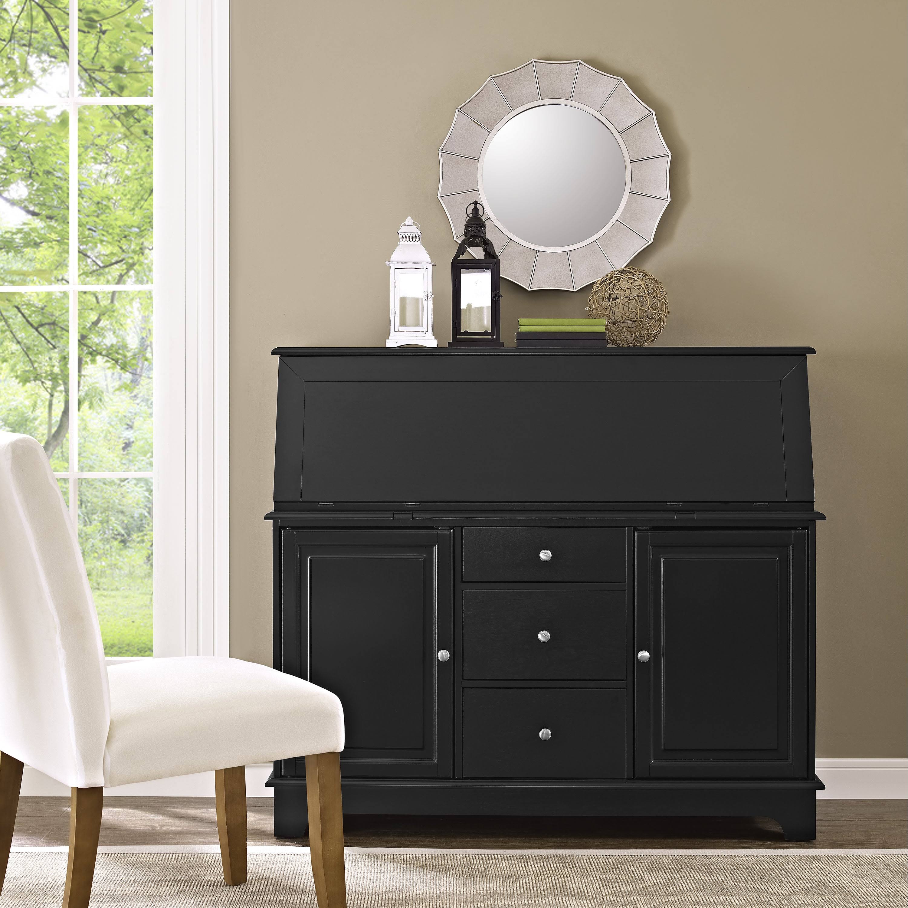Crosley Furniture Sullivan Secretary Desk, Black E317