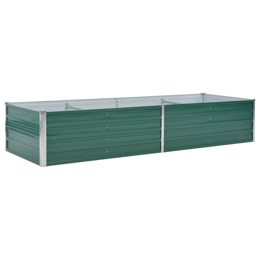 vidaXL Galvanized Steel Raised Garden Bed Gray Q677