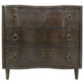 Crestview Collection Hawthorne Estate 3 Curved Drawer Olive Ash Burl Chest