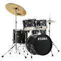 Tama Imperialstar 5-Piece Complete Drum Set with 18 in. Bass Drum and Meinl HCS Cymbals Black Oak Wrap - Avayadevconnect