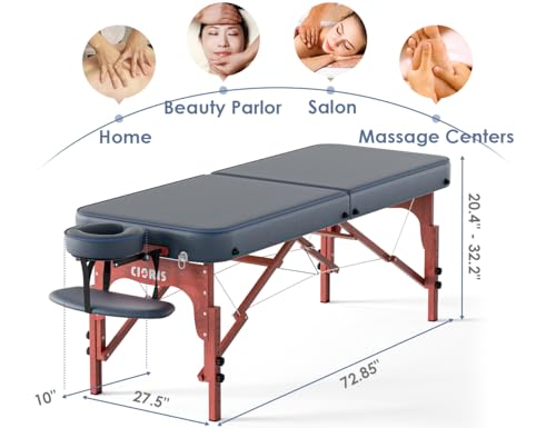 CLORIS 84" Portable Massage Table with Carrying Bag Z191211