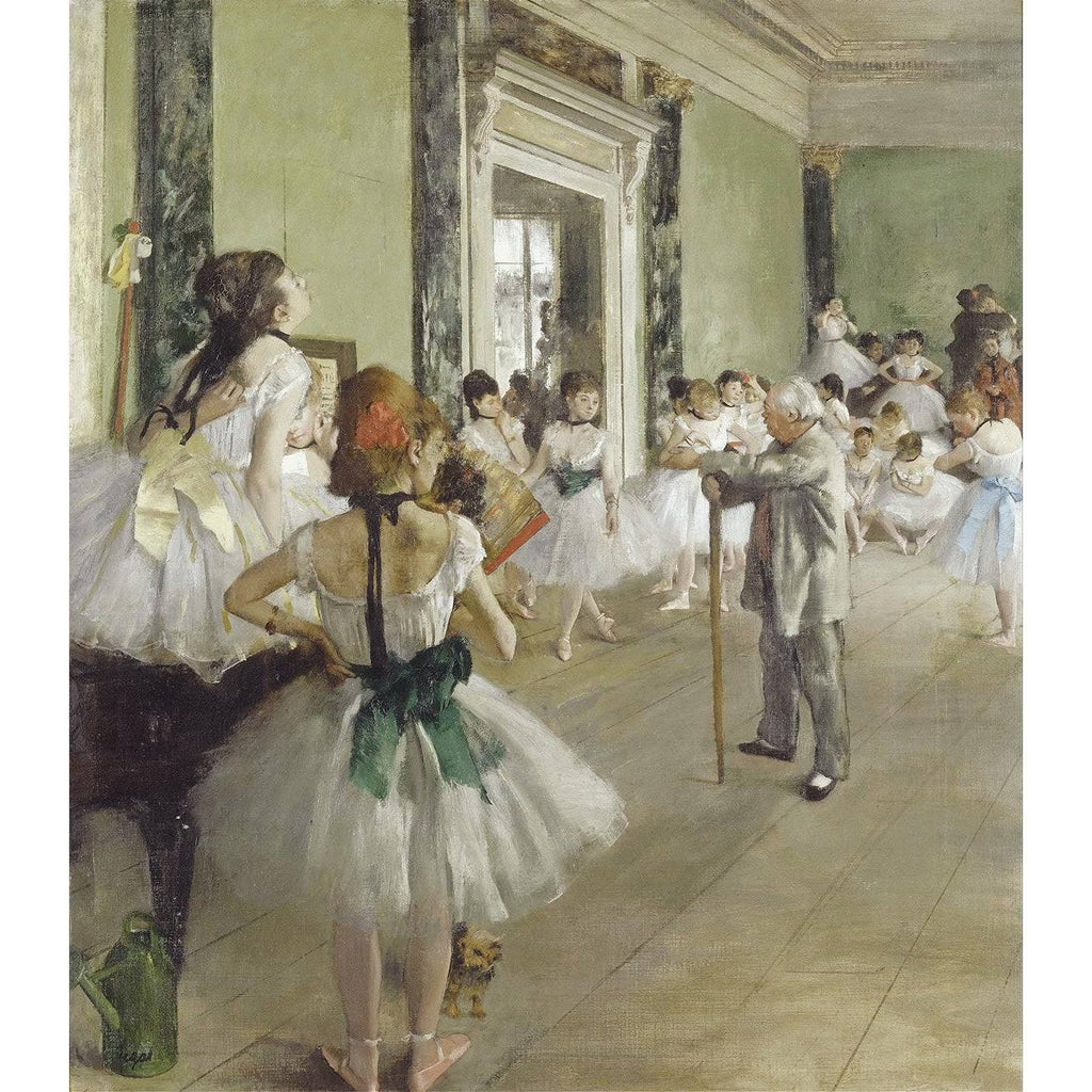 Ballet Class by Edgar Degas Giclee Print Oil Painting Silver Frame 22x25 Q4517
