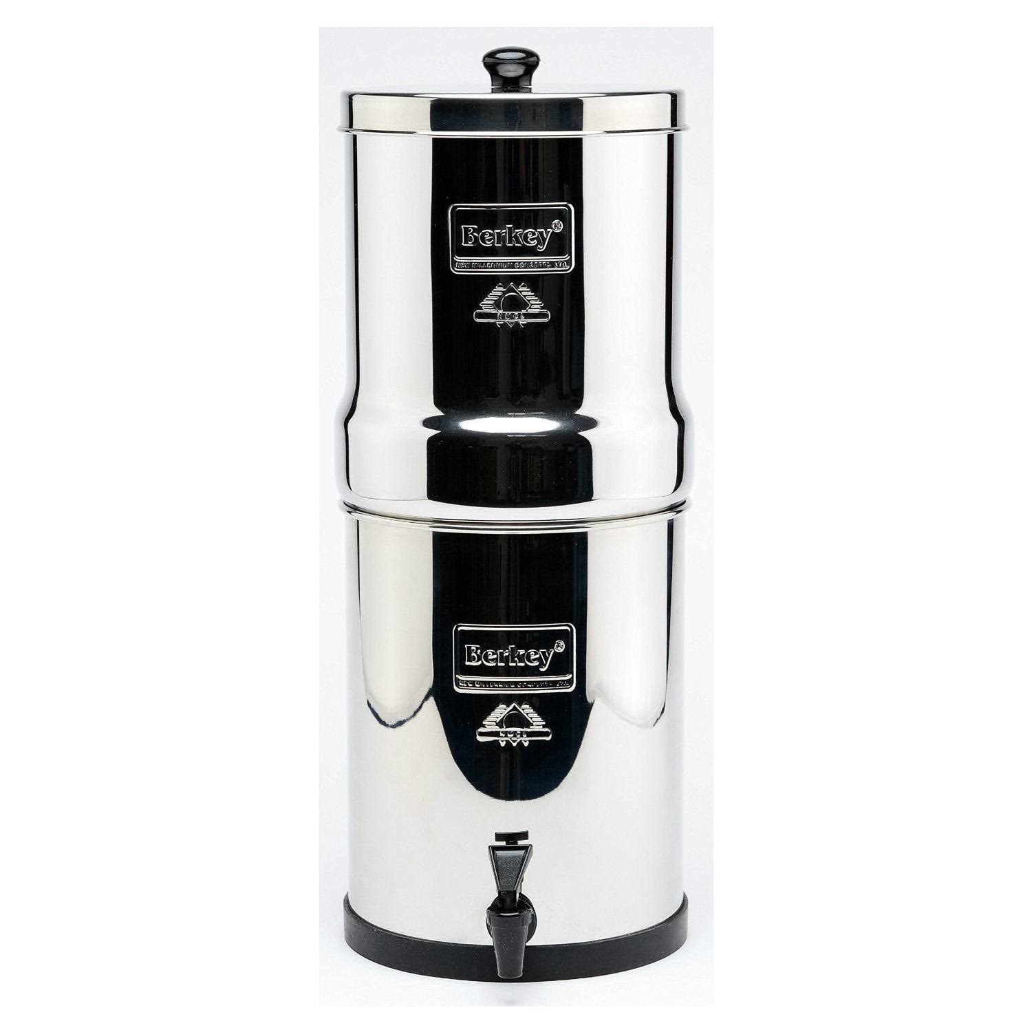 Big Berkey Bk4x2 Countertop Water Filter System with Black Elements and 2 Fluoride Filters - Megean