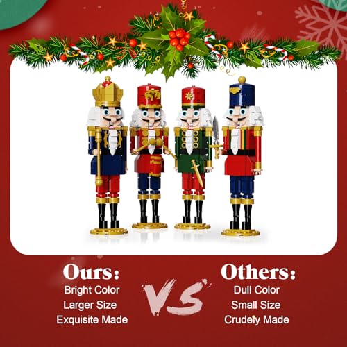 Christmas Nutcracker Building Kits, King and Soldier Sets, 943 PCS E833