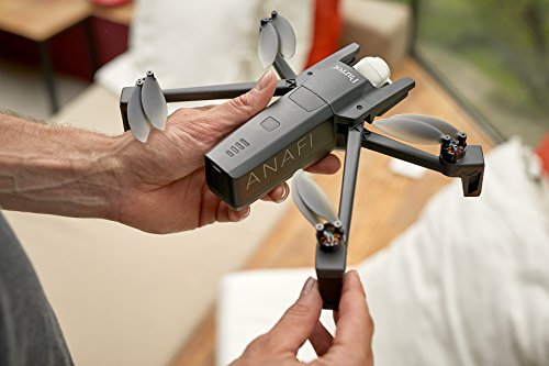 Parrot PF728000 ANAFI Drone, Foldable 4K HDR Camera Quadcopter, Dark Grey U91873