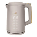 Beautiful 1.7-Liter Electric Kettle 1500 W with One-Touch Activation, Porcini Taupe by Drew Barrymore