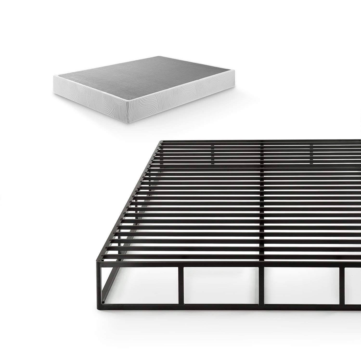 Zinus 9 inch Quick Lock High Profile Smart Box Spring / Mattress Foundation / Strong Steel Structure / Easy ASSEMBLY, Twin