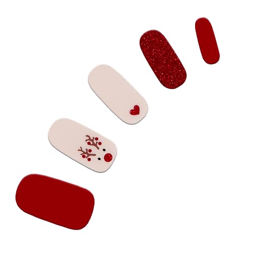 Dashing Diva Gloss Nail Strips Santa Baby - Gel Nail Stickers, 32 Count R845
