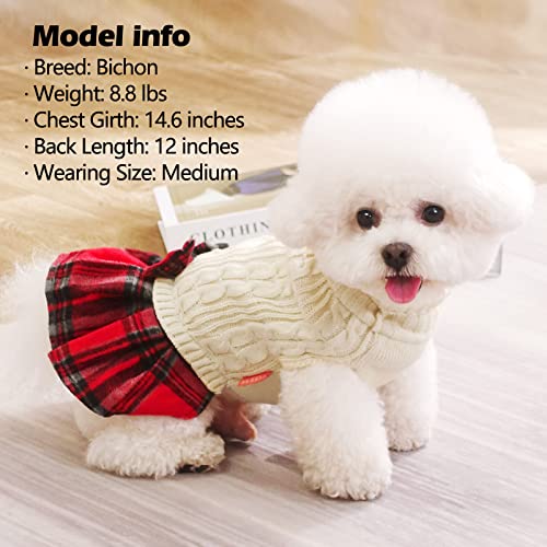 KYEESE Dog Sweater Knitwear with Bowtie for Small Dogs R875009