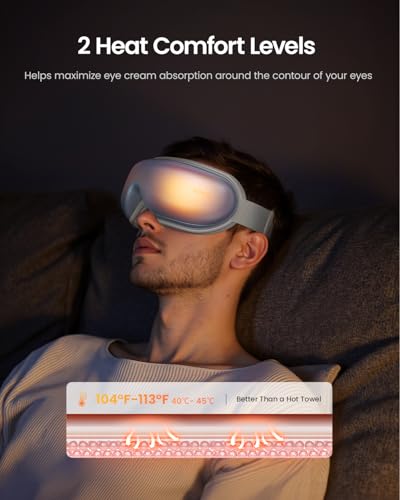 RENPHO Eye Massager with Heat and Compression, Eyeris 1 Sleep Mask R9979