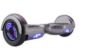 GlareWheel 36V Hoverboard with Bluetooth Speakers - Chrome/Black - Megean