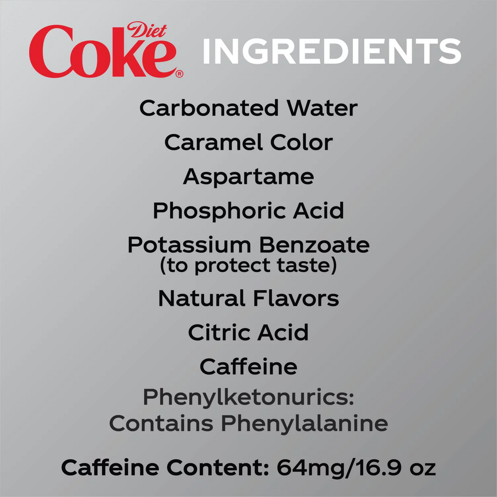 Diet Coke Soda Soft Drink, 16.9 fl oz, 24 Pack K250