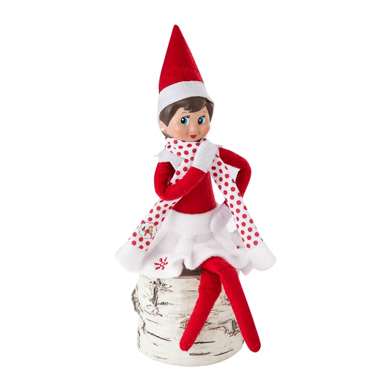 The Elf on the Shelf Christmas Tradition Box Set Girl Scout Elf (Blue Eyed) with Book and Snowflake Skirt O75604