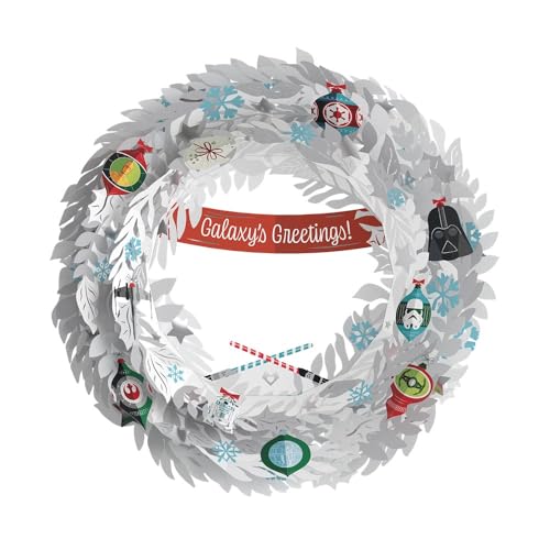 Lovepop Star Wars Galaxy's Greetings Wreath Pop Up Christmas Card F5861