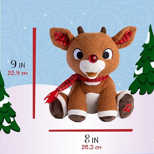Rudolph the Red-Nosed Reindeer Plush Toy with Music & Lights X48937