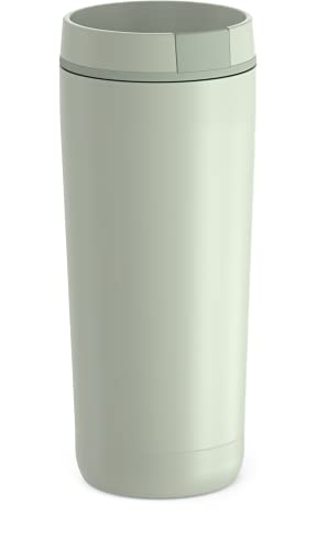 THERMOS ALTA SERIES Stainless Steel Tumbler 18 oz, Matte Steel/Espresso Black U63813