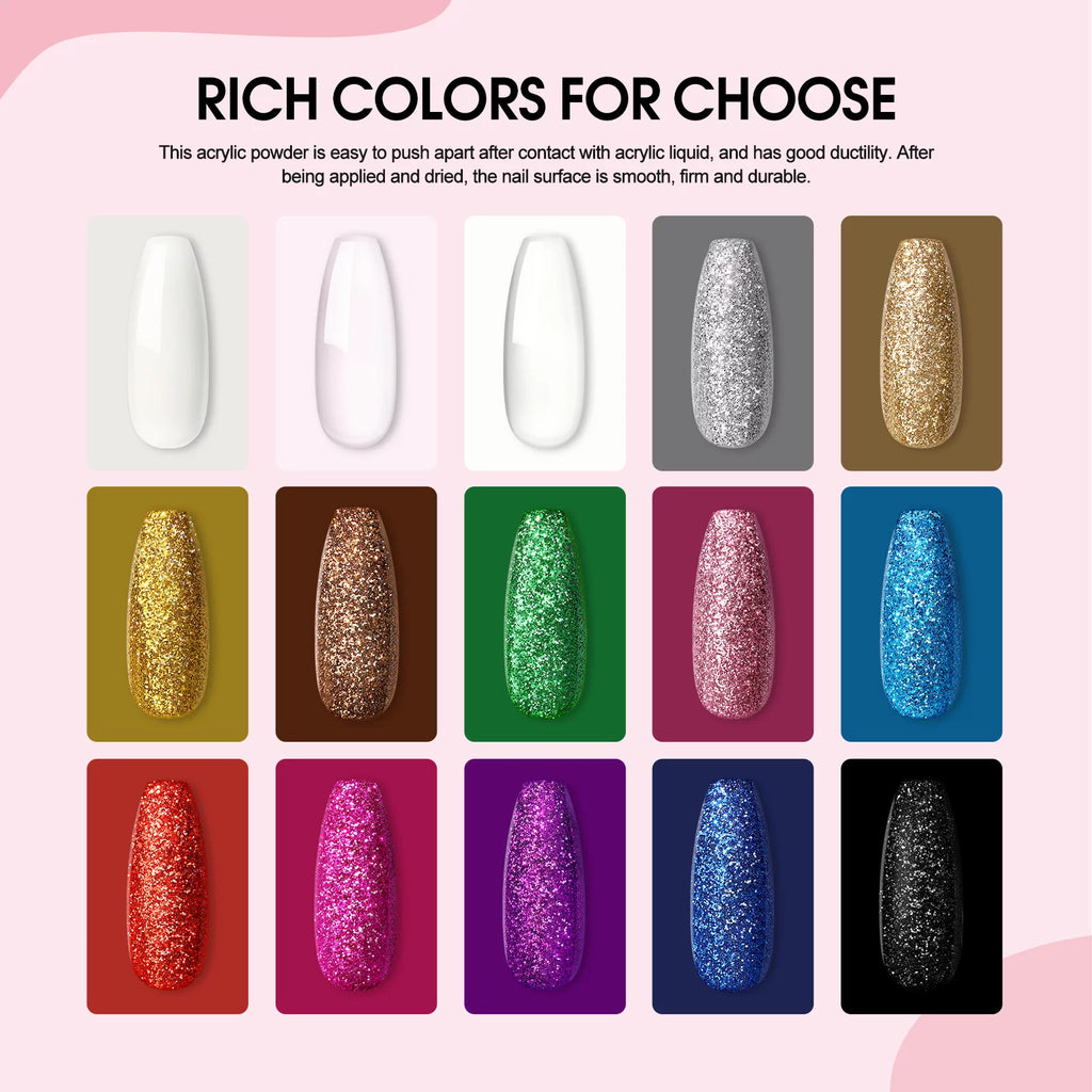 Coscelia Acrylic Nail Kit with UV Light and Nail Drill O96265