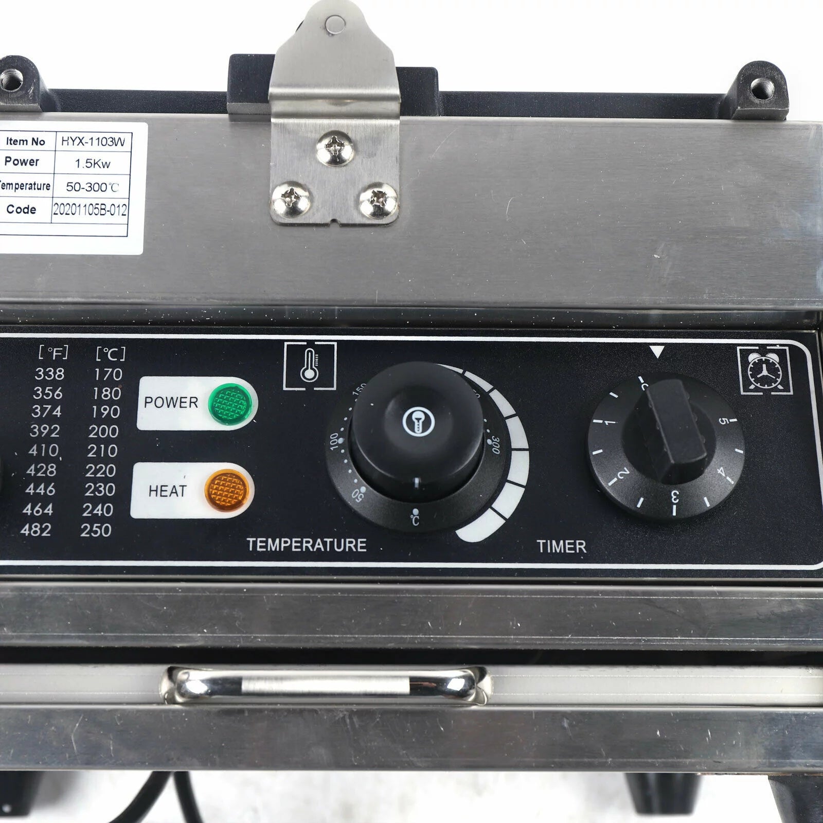 Electric Stick Waffle Iron Commercial Nonstick Double Heating Belgian Waffle Maker 110V B362771