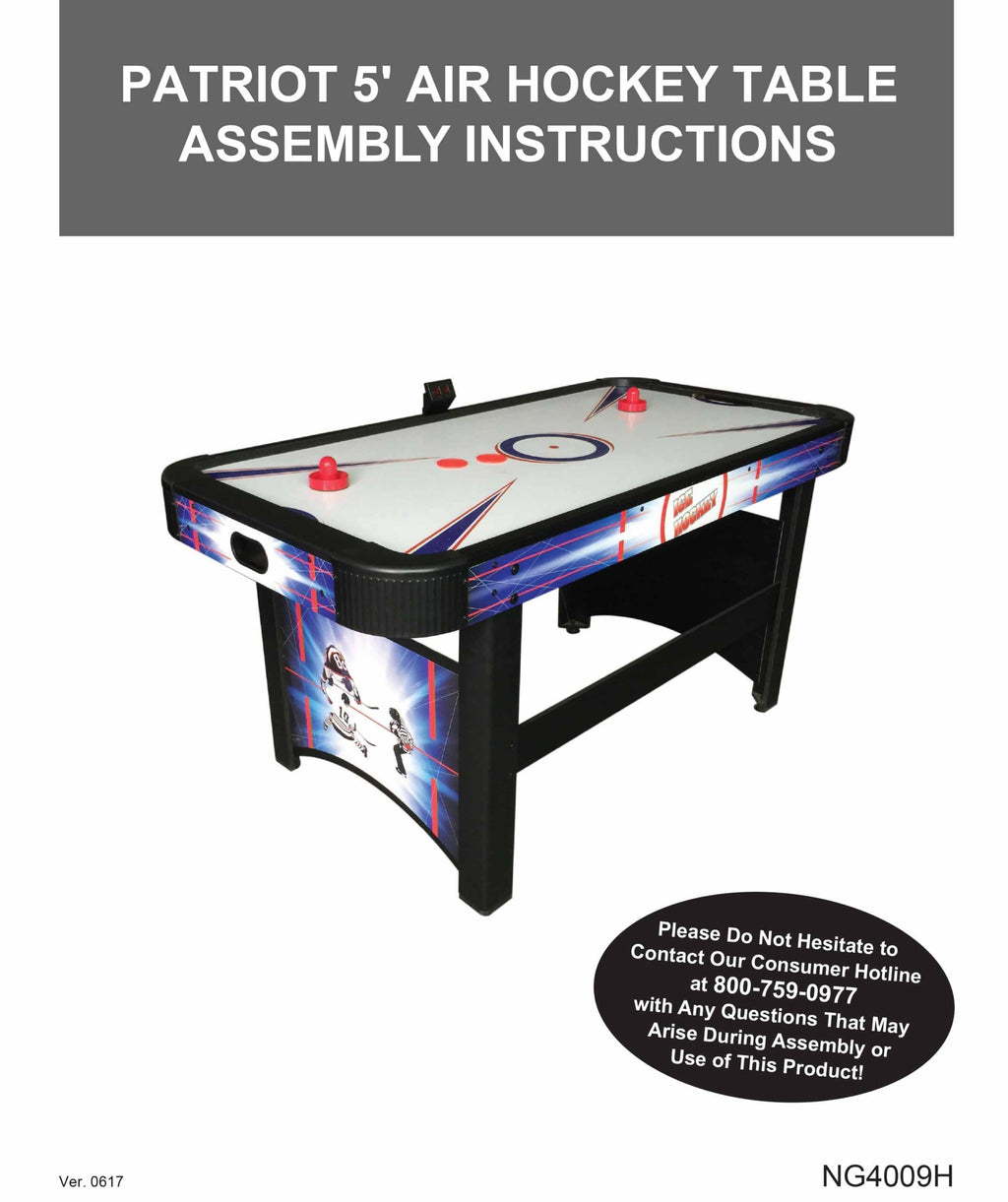 Hathaway 4 ft. Hat Trick Air Hockey Table Y6458