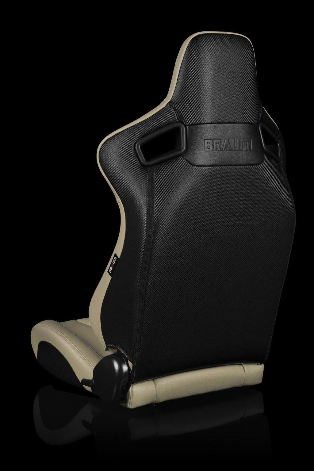 Braum Elite Series Beige Leatherette Racing Seats Pair I45836