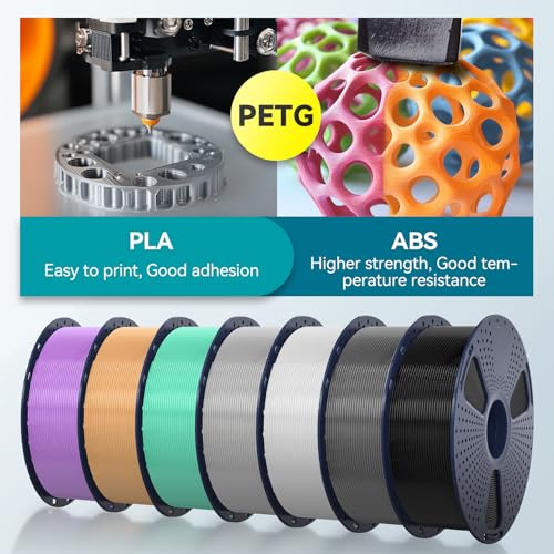 SUNLU PLA Filament 1.75mm 250g 8 Rolls Multicolor Bundle Y20969