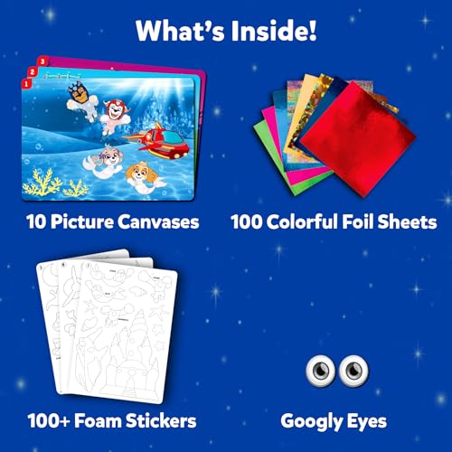 Skillmatics Foil Fun Christmas Ornaments, Mess Free Art Craft Kit for Kids Ages 4-9 S207