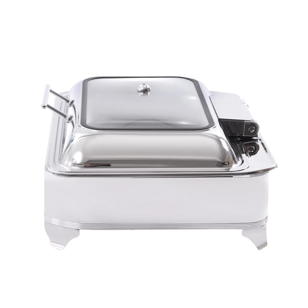 9L Electric Food Warmer with 2 Trays Countertop Buffet Server Y954