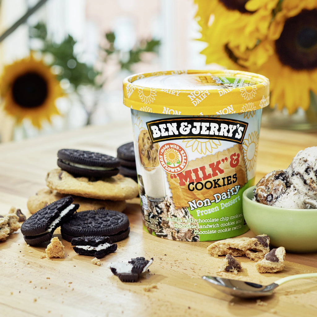 Ben and Jerry's Milk and Cookies Non Dairy Ice Cream, 1 Pint P44394