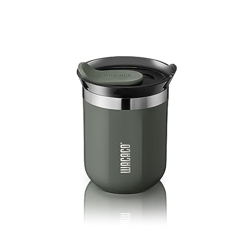 WACACO Octaroma Classico Vacuum Insulated Coffee Mug, Double-wall Stainless Steel, 6 fl oz, Carmine Red Z33030