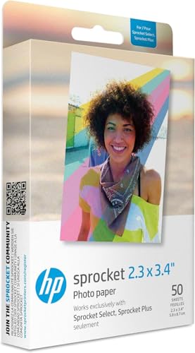 HP Sprocket Portable 2x3 Instant Photo Printer (Luna Pearl) A89391