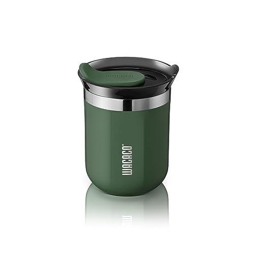 WACACO Octaroma Classico Vacuum Insulated Coffee Mug, Double-wall Stainless Steel, 6 fl oz, Carmine Red Z33030