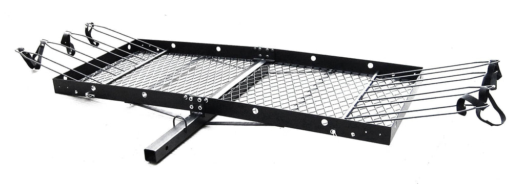 Tow Tuff 62 inch Steel Cargo Carrier Trailer for Car or Truck with Bike Rack 832