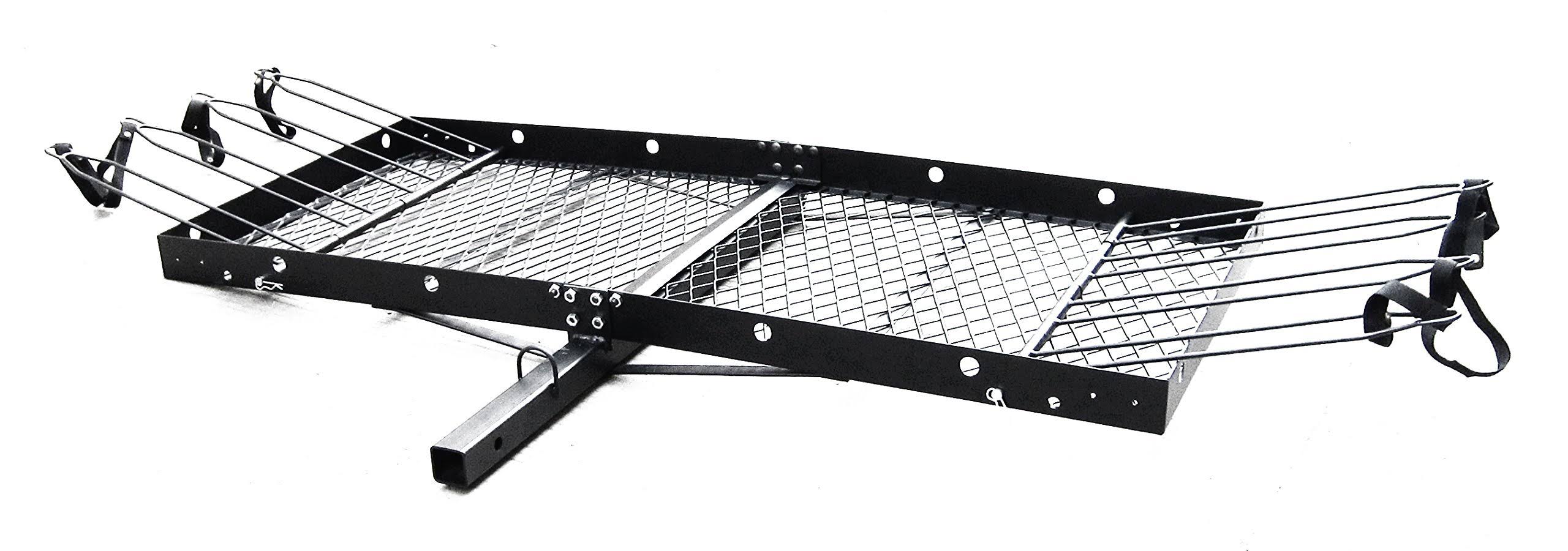 Tow Tuff 62 inch Steel Cargo Carrier Trailer for Car or Truck with Bike Rack 832