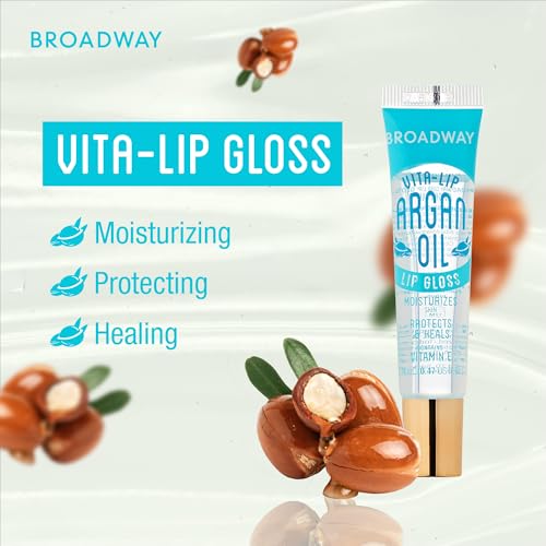 Ruby Kisses Broadway Vita-Lip Clear Lip Gloss 8 Pack, Ultra-Hydrating with Vitamins T1692