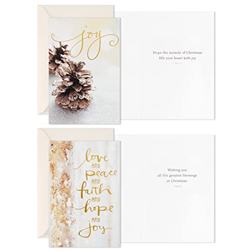 Hallmark Boxed Religious Christmas Cards Assortment, 24 Cards with Envelopes T4629