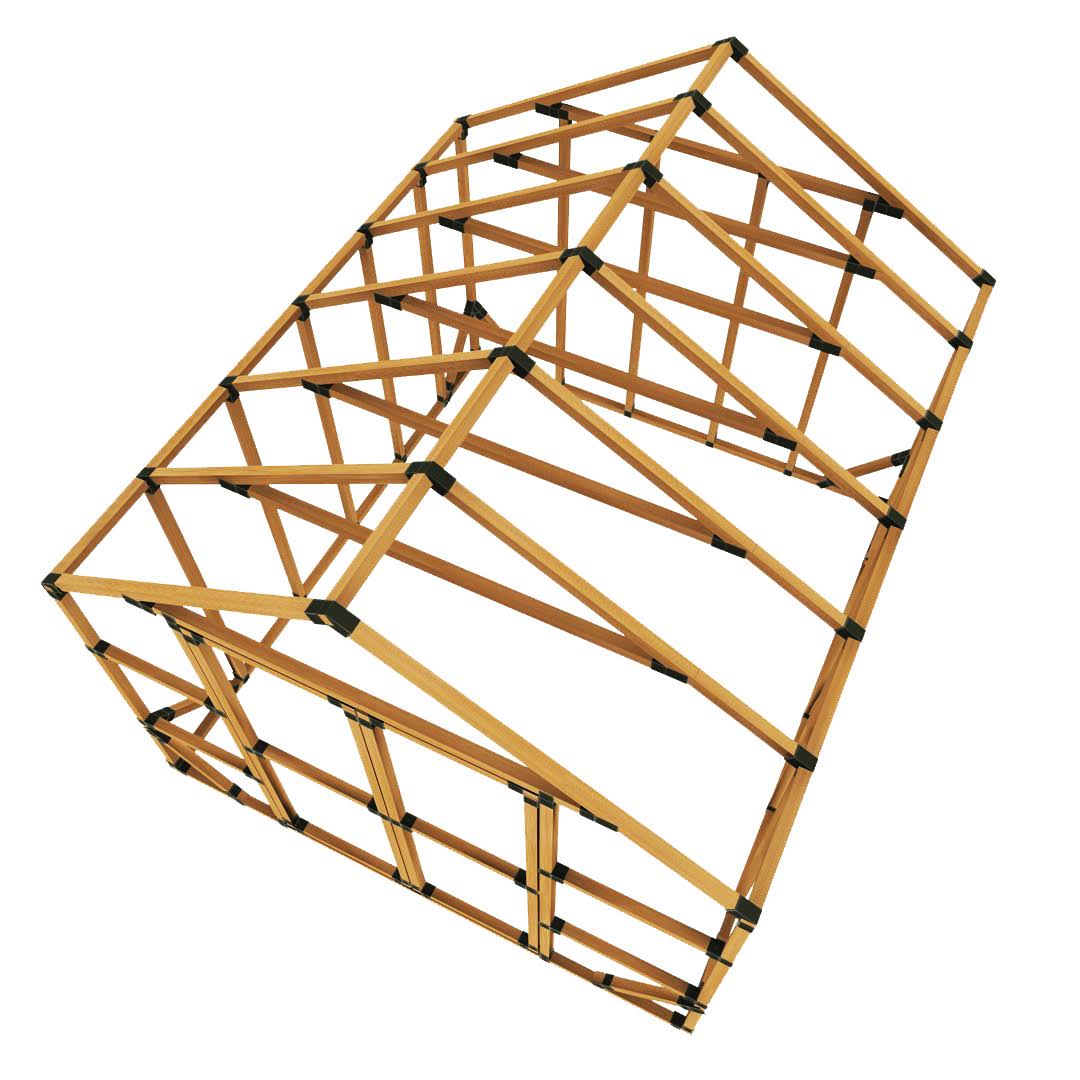 E-Z Frame 10 ft. W x 12 ft. D DIY Greenhouse Bracket Kit Q141