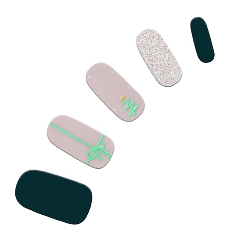 Dashing Diva Gloss Nail Strips Santa Baby - Gel Nail Stickers, 32 Count R845