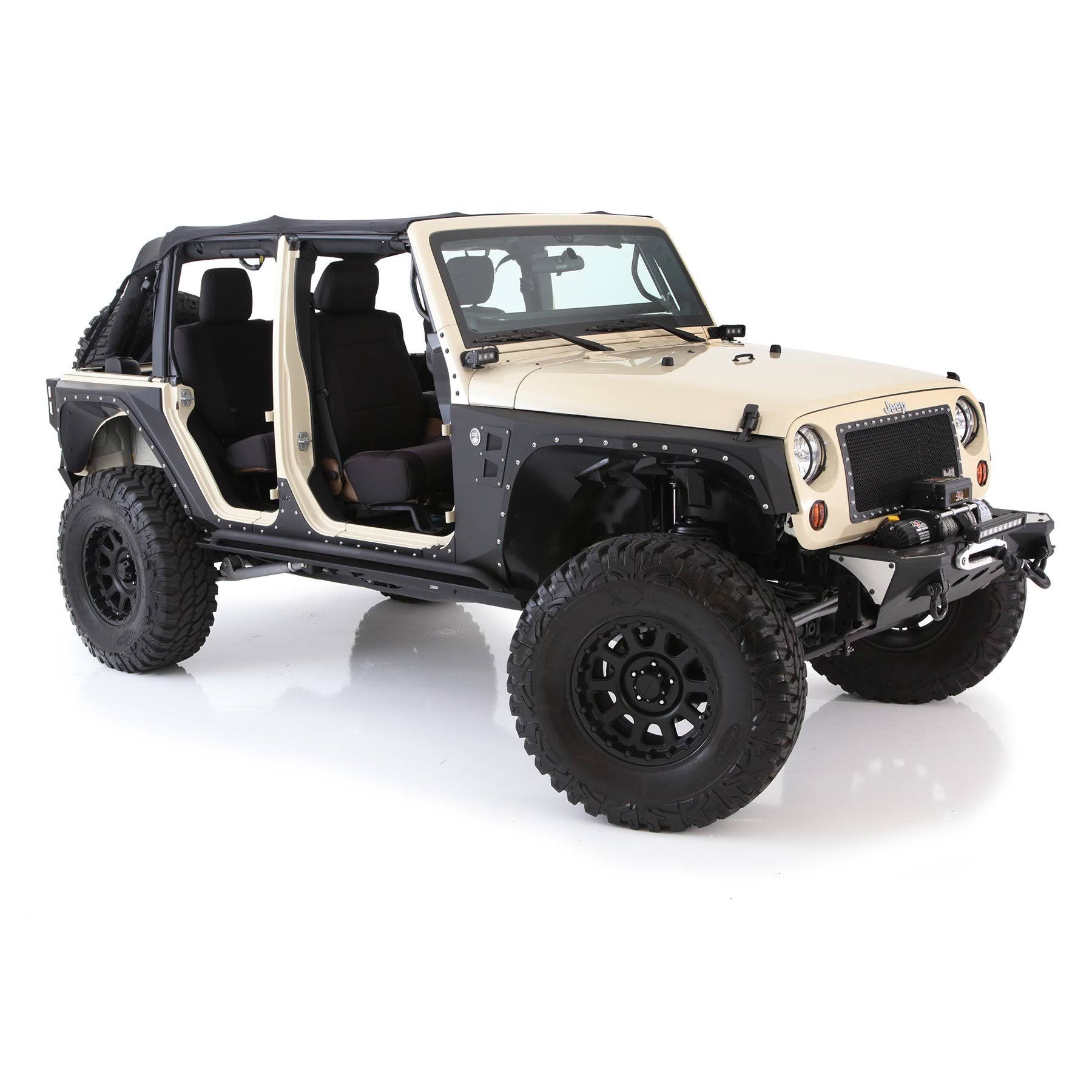Smittybilt XRC Armor Corner Guards Black 76882 - Megean