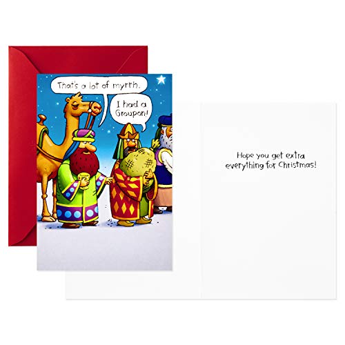 Hallmark Shoebox Funny Christmas Boxed Cards, 4 Designs, 24 Cards with Envelopes A408