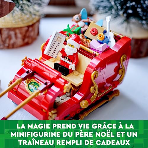 LEGO Santa's Sleigh Building Toy Set with Santa Claus Figurine & Reindeer, Ages 9+ Y3715