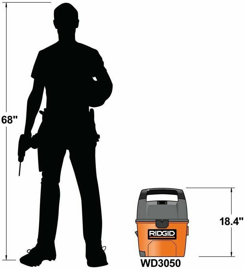 Ridgid WD3050 Wet/Dry Handheld Vacuum C5514