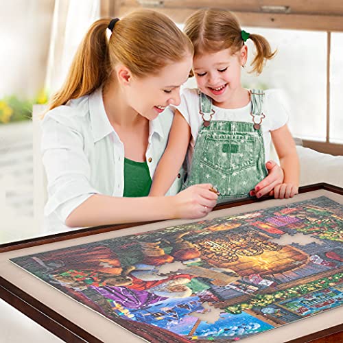 Becko 1000 Piece Wooden Jigsaw Puzzle for Adults, Snow Scene N4512