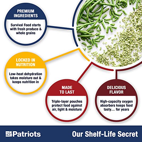 4Patriots 2-Week Survival Food Kit, 84 Servings, 25-Year Shelf Life T5486