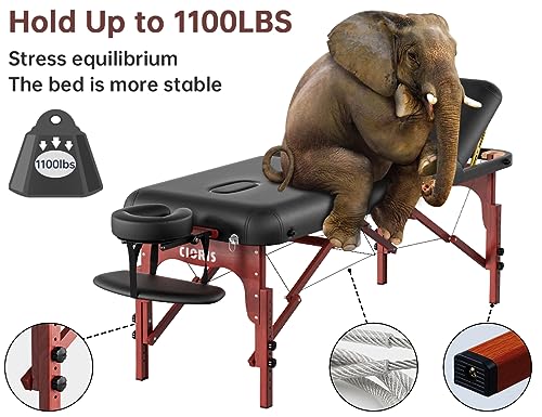 CLORIS 84" Portable Massage Table with Carrying Bag Z191211