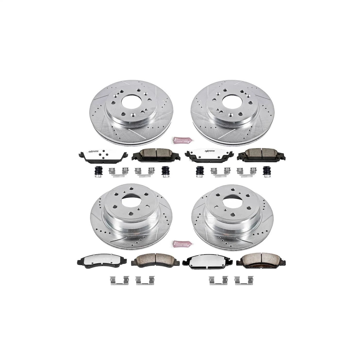 Power Stop K6560-36 Z36 Front & Rear Truck and Tow Brake Kit V7674