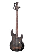 Sterling by Music Man Stingray Burl RAY34PB-TBKS Trans Black Satin Bass Guitar - Avayadevconnect