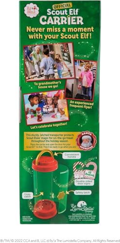 Elf on the Shelf Christmas Tradition Box Set with Blue Eyed Boy Elf, Story Book and Scout Carrier H317619