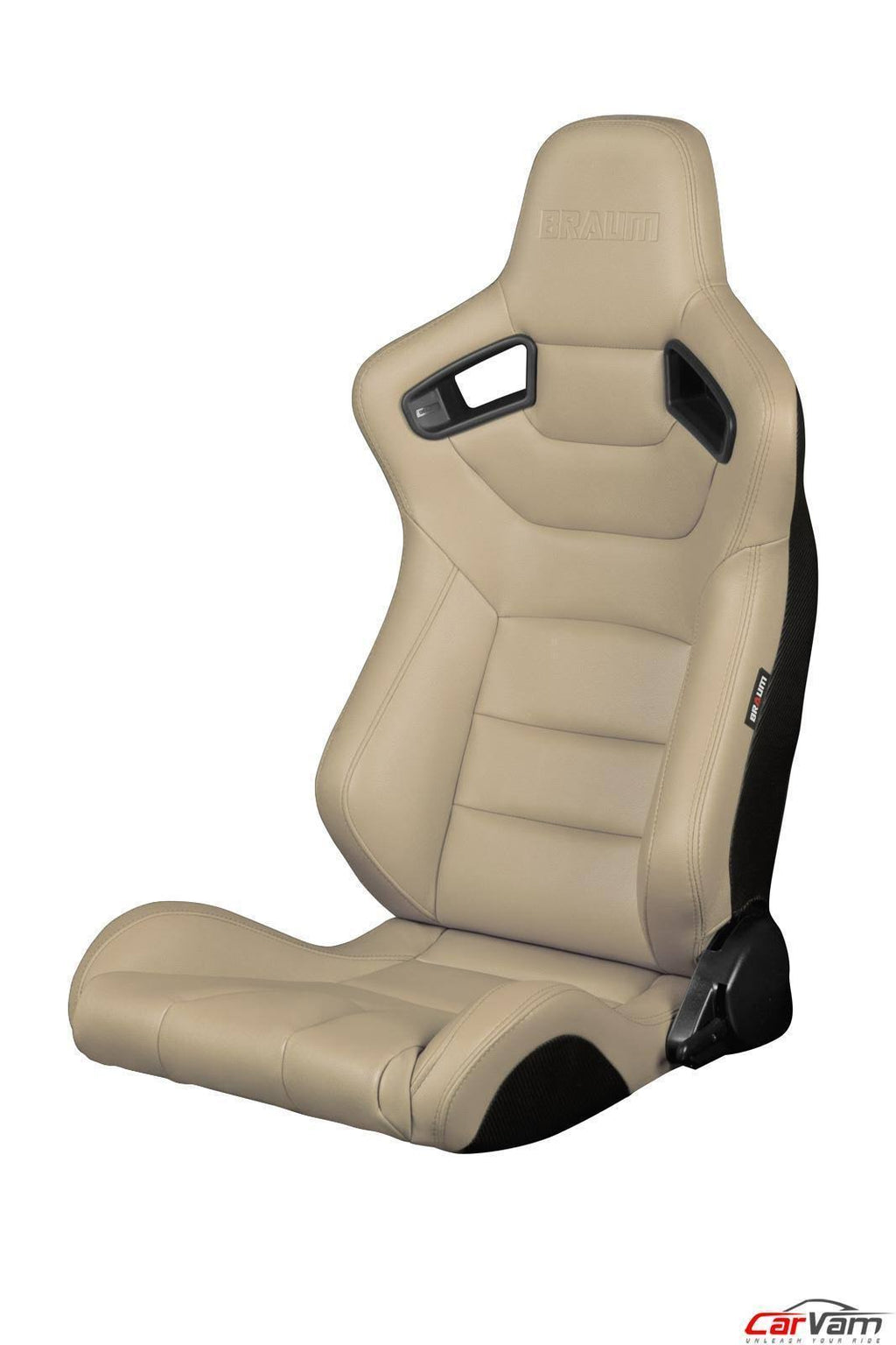 Braum Elite Series Beige Leatherette Racing Seats Pair I45836
