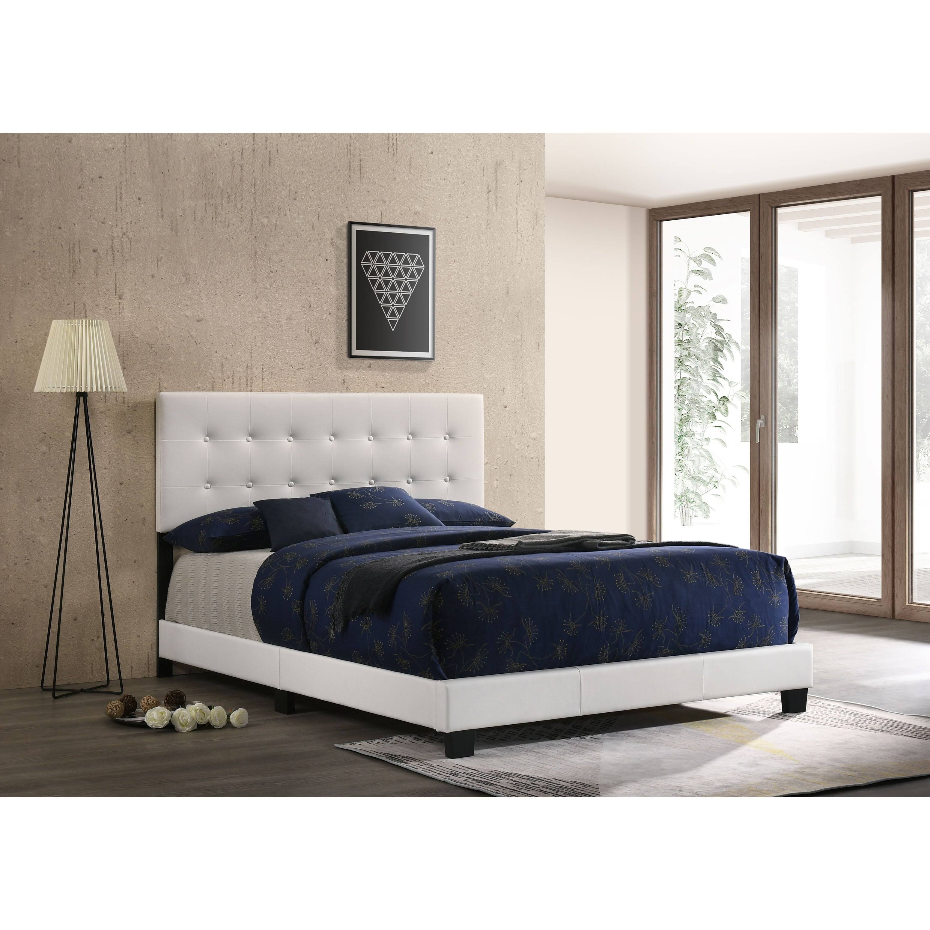 Glory Furniture Caldwell Faux Leather Panel Twin Bed Black G863407